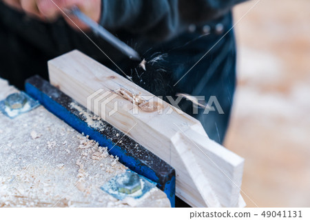 木匠生產各種電動工具，手工木製品，室內室內工作 49041131