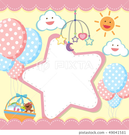 Border template with kids theme Border template with kids theme 49041581
