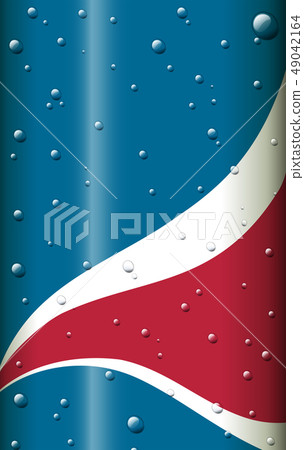 Blue background with water drops on 49042164