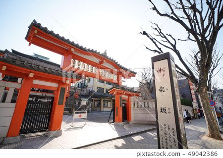 Tokyo cityscape of Japan I look at Kagurazaka / Bishamon Tenzenkuji Temple etc. 49042386