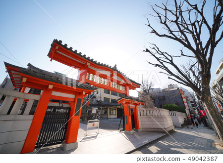 Tokyo cityscape of Japan I look at Kagurazaka / Bishamon Tenzenkuji Temple etc. 49042387