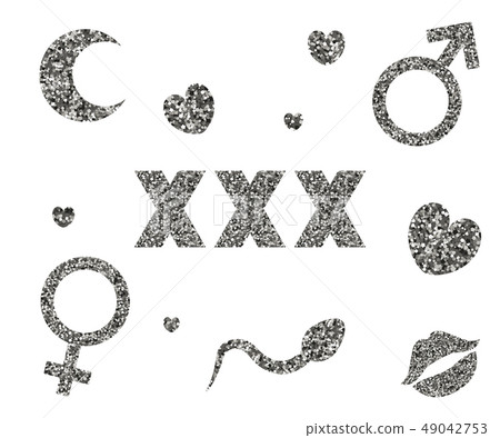 XXX moon lips heart sperm  Stock Illustration 49042753  PIXTA 