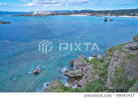 [沖繩Tobera岩石海岸景觀] Onna Mura Seragaki，國頭郡，沖繩縣 49043437