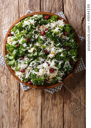 Garlic basmati rice with kale cabbage and dried 49044199