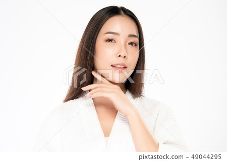 Beautiful Young asian Woman with Clean Fresh Skin 49044295