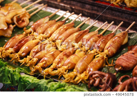 Traditional Asian Thai street food and fast food, Traditional Asian Thai street food and fast food, 49045078
