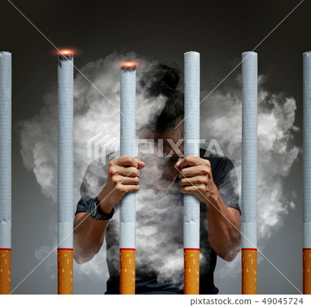 A serious man caught in The Cigarette jail. A serious man caught in The Cigarette jail. 49045724