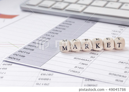 The market word on wood cube business content 49045786