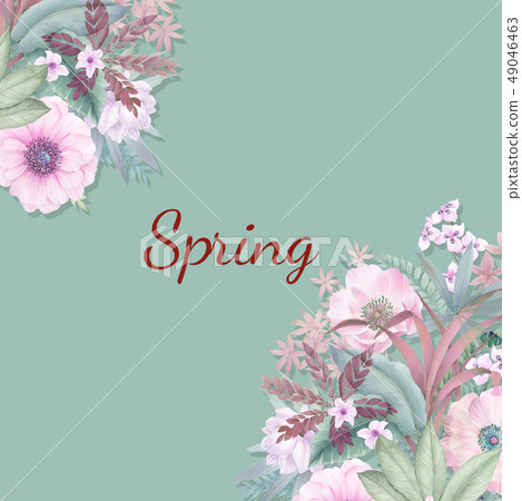 Elegant watercolor hand painted flower - Stock Illustration [49046463 ...