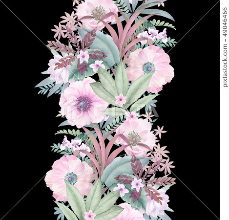 優雅的水彩手繪花卉 優雅的水彩手繪花卉 49046466