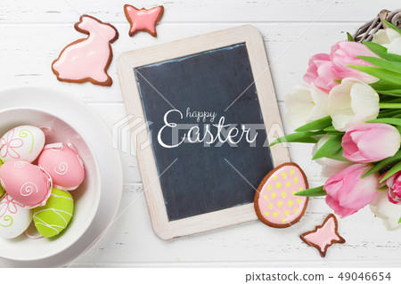 Easter greeting card 49046654