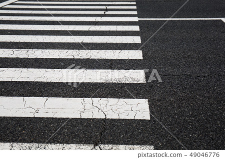 Pedestrian crossing, zebra traffic walk way  49046776