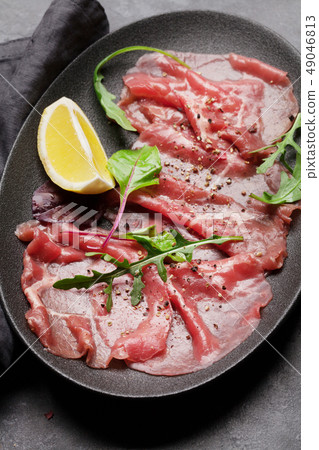 Marbled beef carpaccio Marbled beef carpaccio 49046813