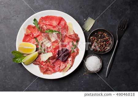 Marbled beef carpaccio 49046818