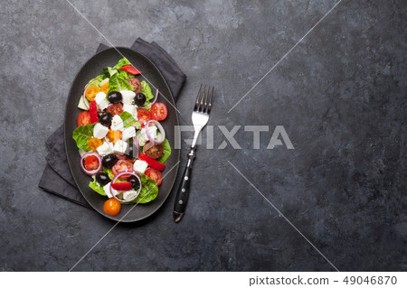 Greek salad plate 49046870