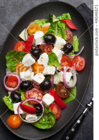 Greek salad plate Greek salad plate 49046871
