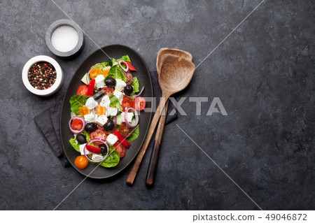 Greek salad plate Greek salad plate 49046872