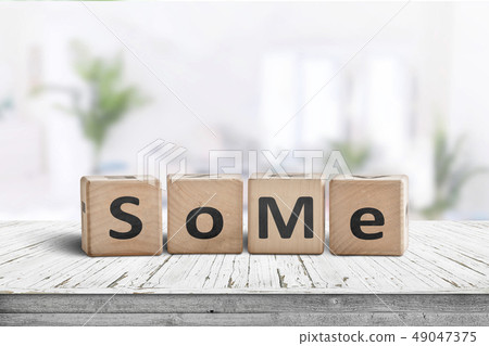 Social media slang word SoMe sign Social media slang word SoMe sign 49047375