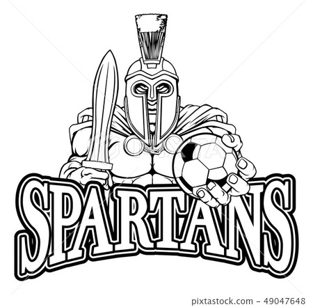 Trojan Spartan Soccer Football Sports Mascot 49047648