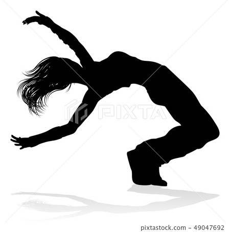 Street Dance Dancer Silhouette 49047692