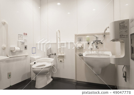 Inside the multi-functional toilet (multi-purpose / high-functional toilet) Inside the multi-functional toilet (multi-purpose / high-functional toilet) 49047778