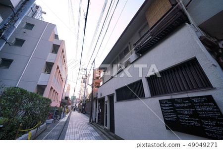 東京都市風景Kagurazaka在日本 49049271