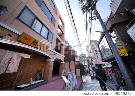 東京都市風景Kagurazaka在日本 49049273