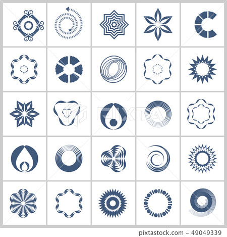 Design elements set. Abstract icons. - Stock Illustration [49049339 ...