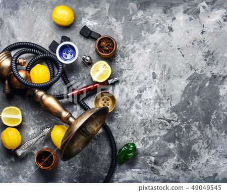 Hookah with lemon Hookah with lemon 49049545