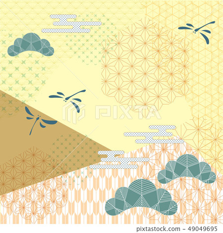 Japanese pattern vector. Oriental background Japanese pattern vector. Oriental background 49049695