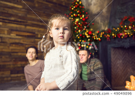 Christmas family portrait In home holiday living Christmas family portrait In home holiday living 49049896