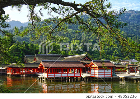 嚴島神社漂浮在海中 嚴島神社漂浮在海中 49052230