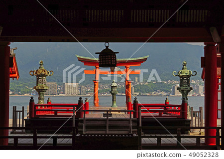 Otorii seen from Itsukushima Shinto shrine 49052328