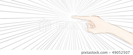 食指指出集中線 食指指出集中線 49052507