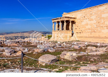 Acropolis, Erechtheum Temple in Athens, Greece 49052652