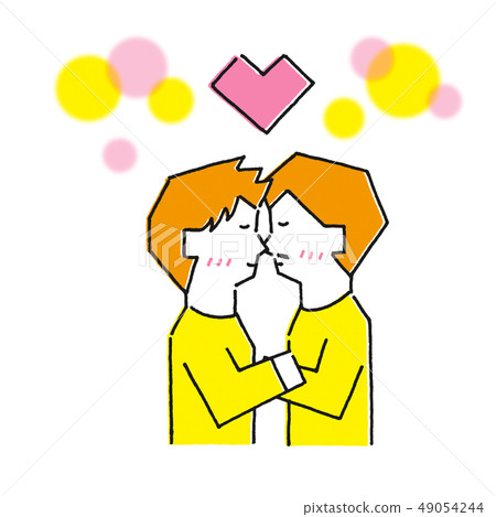Kiss, gay version (touch A) Kiss, gay version (touch A) 49054244