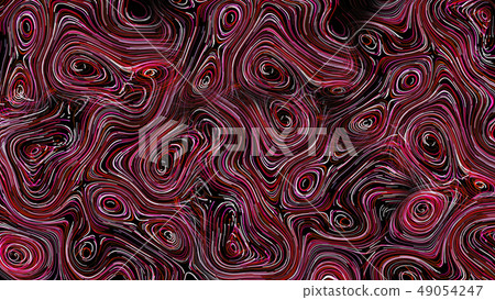 3d render Abstract red round lines field 3d render Abstract red round lines field 49054247