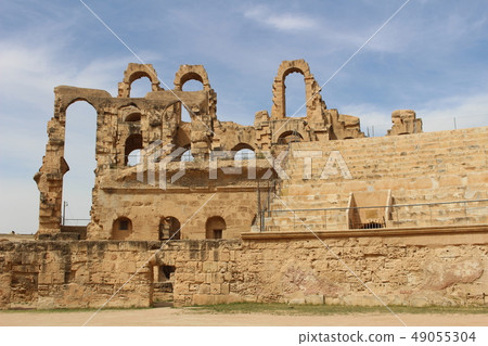 World Heritage Amphitheater Elgem Tunisia Africa World Heritage Amphitheater Elgem Tunisia Africa 49055304