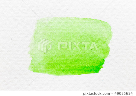 Green color watercolor handdrawing as brush Green color watercolor handdrawing as brush 49055654
