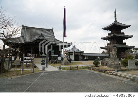 [中國北洋33觀音聖地]岡山縣瀨戶內市洋基寺2號本館和三層寶塔 49055809