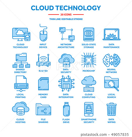 Cloud computing. Internet technology. Online services. Data, information security. Connection. Thin Cloud computing. Internet technology. Online services. Data, information security. Connection. Thin 49057835