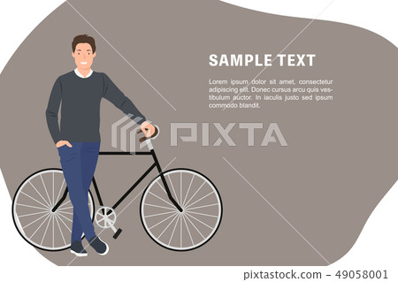 Cartoon people character design banner template a Cartoon people character design banner template a 49058001
