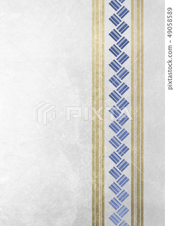 Foil line Ajiro gold blue white (background material) Foil line Ajiro gold blue white (background material) 49058589