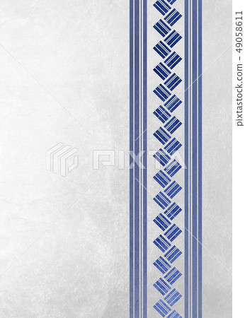 Foil Line Abashiri Blue White (Background Material) 49058611