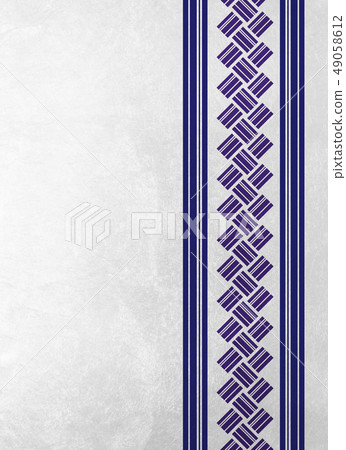Foil Line Abashiri Blue White (Background Material) 49058612
