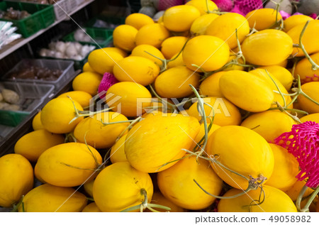 yellow tropical fruit of canistel 49058982