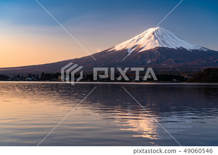 "Yamanashi Prefecture" Mt. Fuji at dawn 49060546