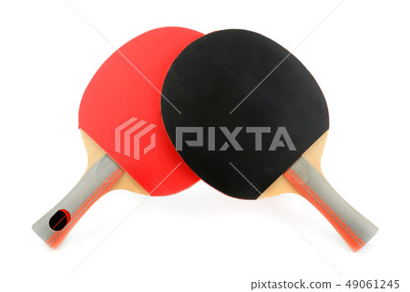 Ping-pong rackets isolated on white background. 49061245