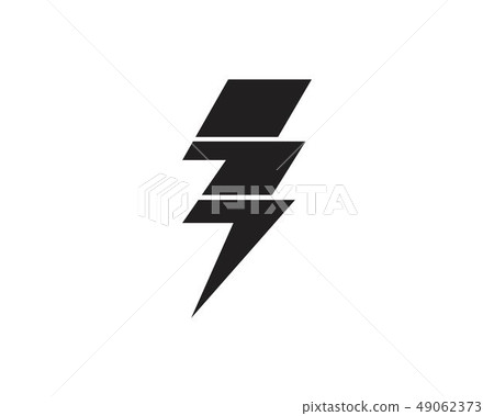 Flash thunderbolt Template vector icon-插圖素材 [49062373] - PIXTA圖庫