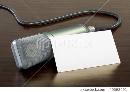 Blank business card for performers or singers Blank business card for performers or singers 49062491